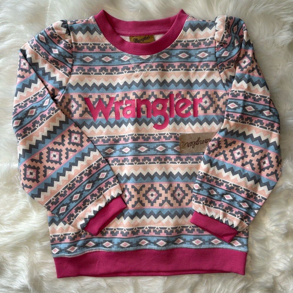 Wrangler little girl sweatshirt. New with tags on.